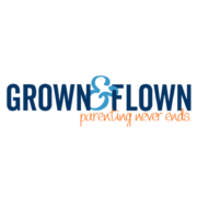 Grown & Flown Parenting Never Ends Logo