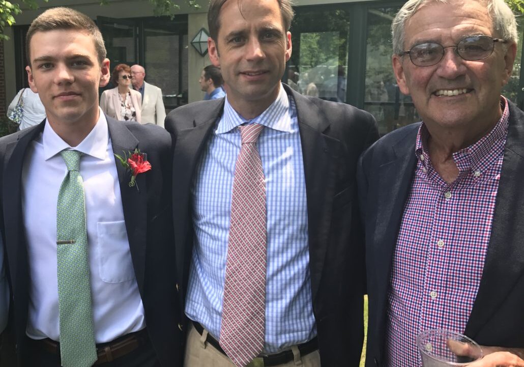 My Dad with Lee and Tucker at Tuck's HS graduation.